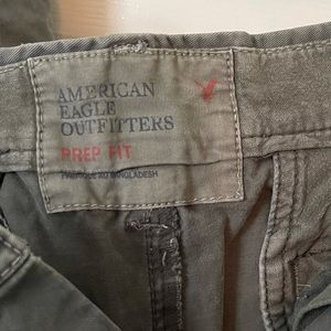 American Eagle Grey Flat Front Short